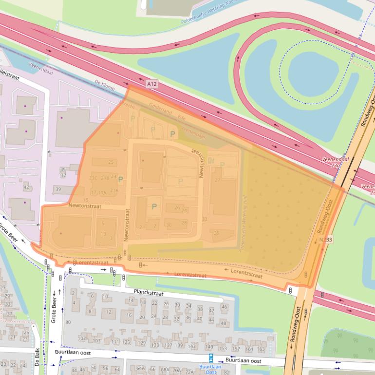 Kaart van postcodegebied 3902HP.