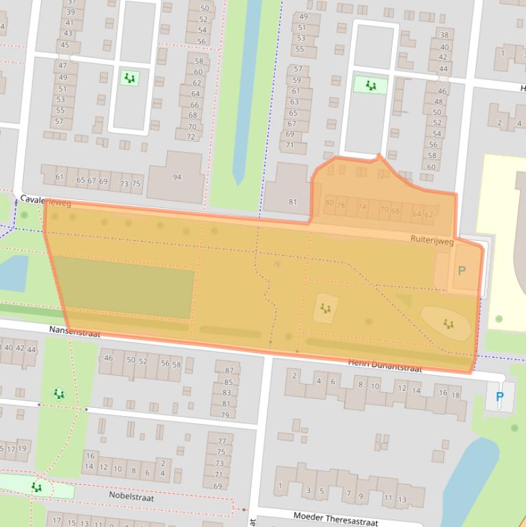 Kaart van postcodegebied 3902JB.