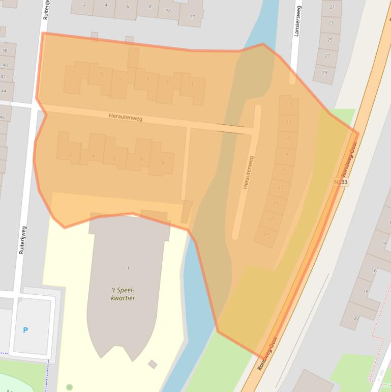 Kaart van postcodegebied 3902JG.