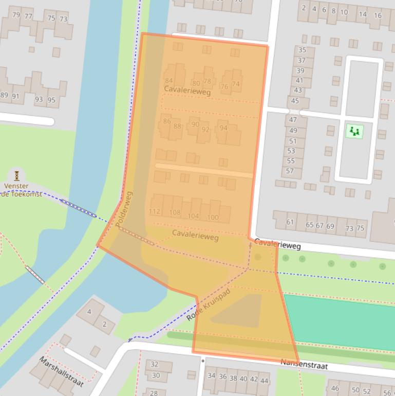 Kaart van postcodegebied 3902JP.