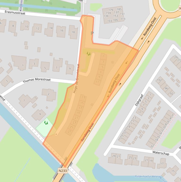 Kaart van postcodegebied 3902KA.