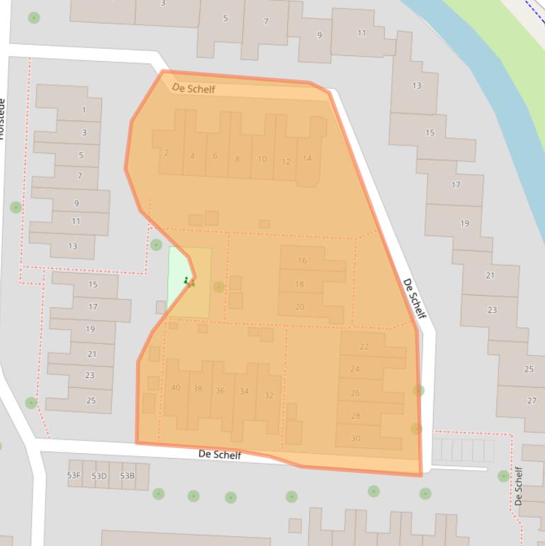 Kaart van postcodegebied 3902RC.