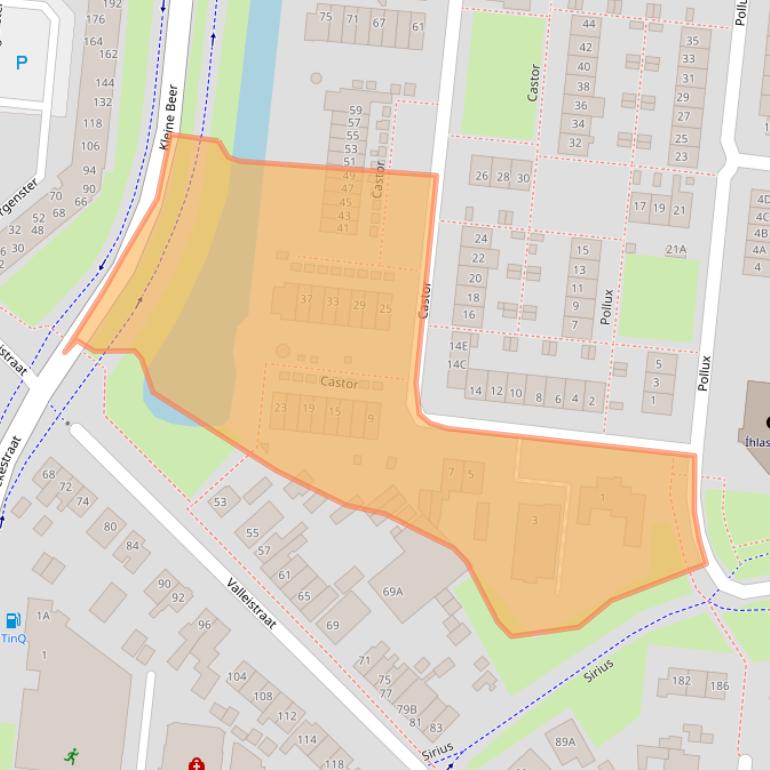 Kaart van postcodegebied 3902SC.
