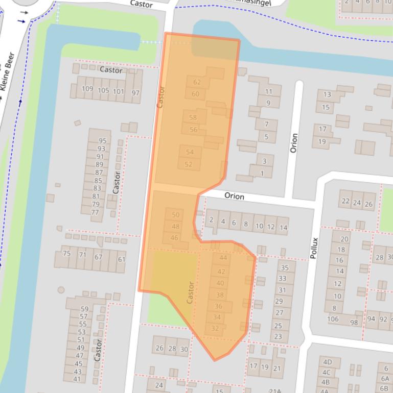 Kaart van postcodegebied 3902SJ.