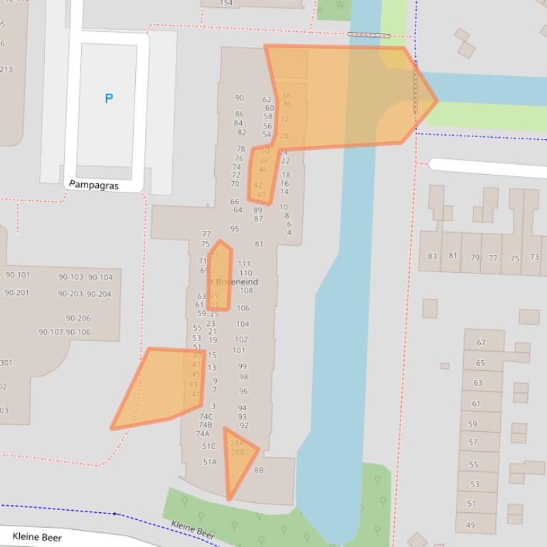 Kaart van postcodegebied 3902SR.