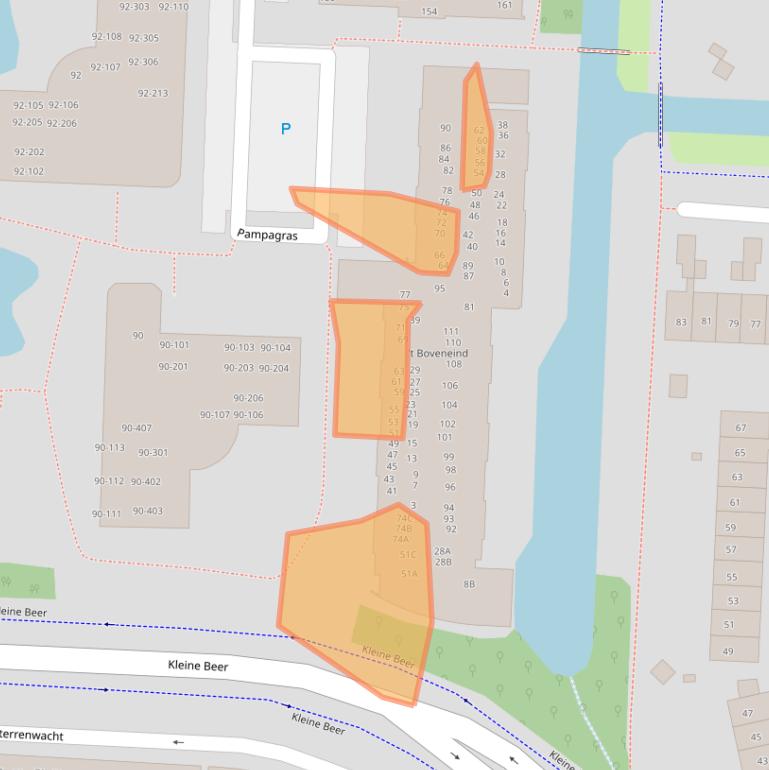 Kaart van postcodegebied 3902ST.