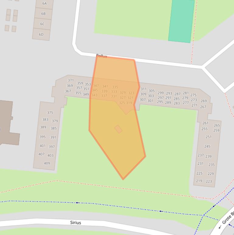 Kaart van postcodegebied 3902TK.