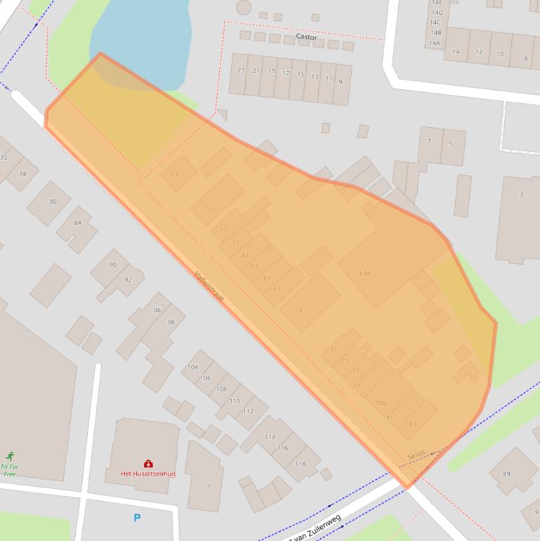 Kaart van postcodegebied 3902ZA.