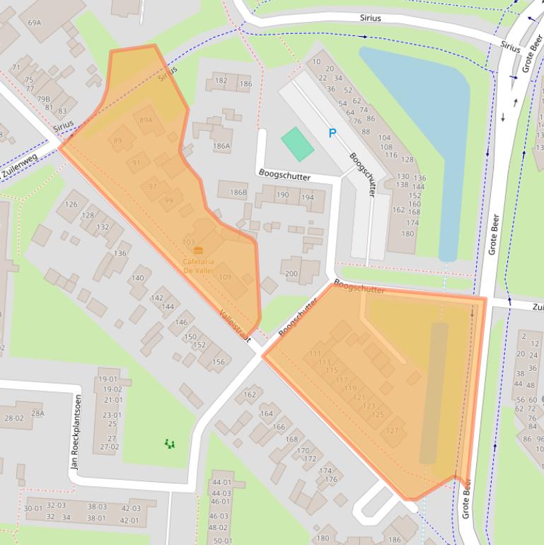 Kaart van postcodegebied 3902ZB.