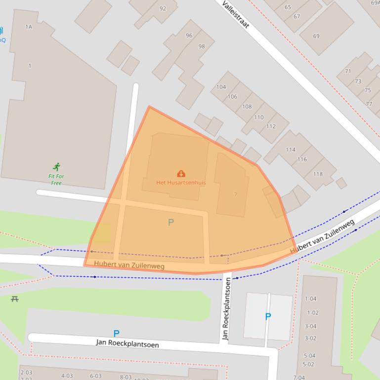 Kaart van postcodegebied 3902ZE.