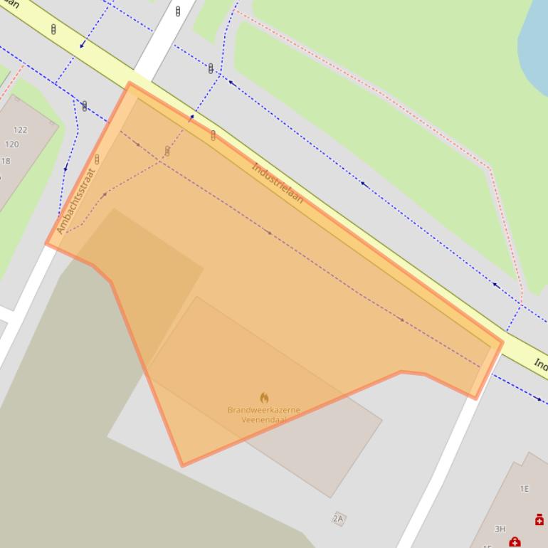 Kaart van postcodegebied 3903AC.