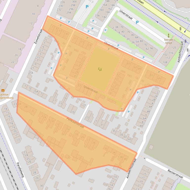 Kaart van postcodegebied 3903AH.