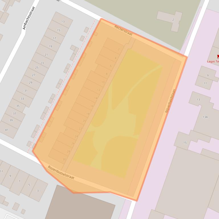 Kaart van postcodegebied 3903BJ.