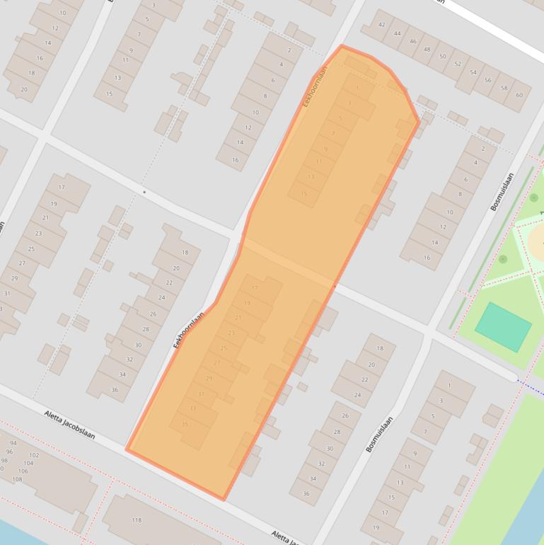 Kaart van postcodegebied 3903CE.