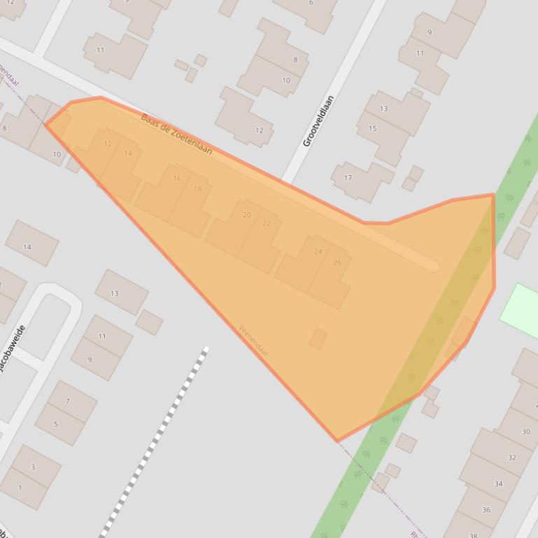 Kaart van postcodegebied 3903DM.