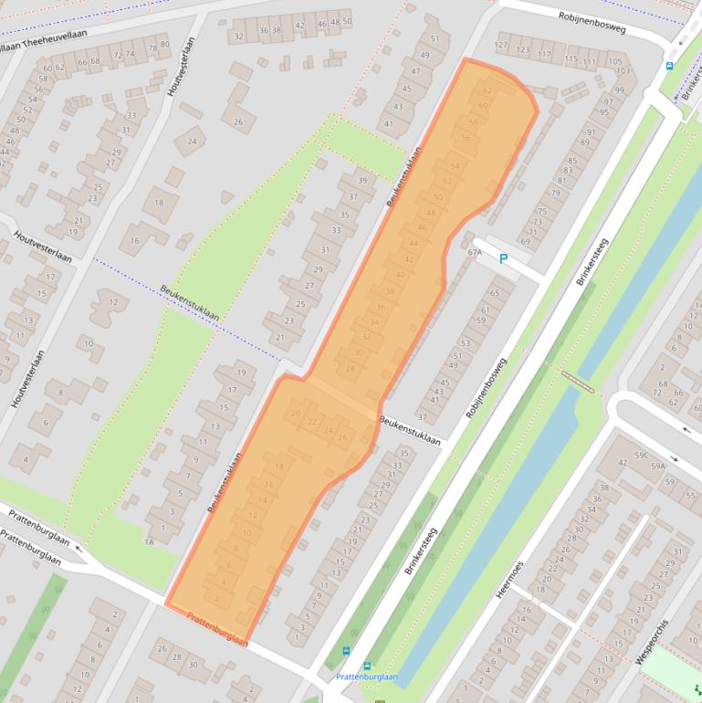 Kaart van postcodegebied 3903DP.