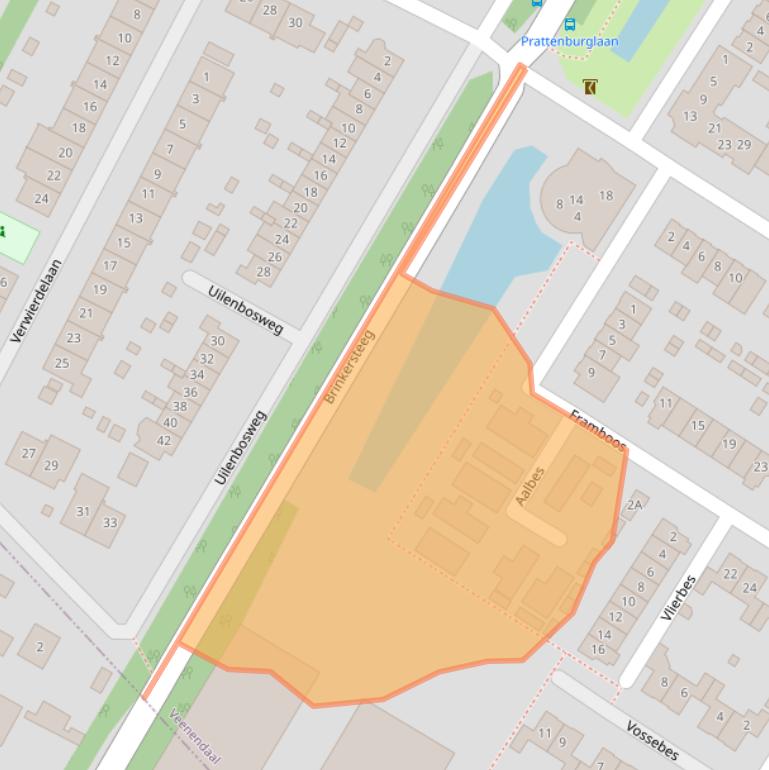 Kaart van postcodegebied 3903EJ.