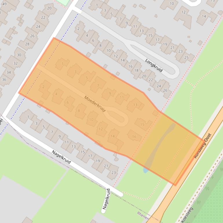 Kaart van postcodegebied 3903EP.