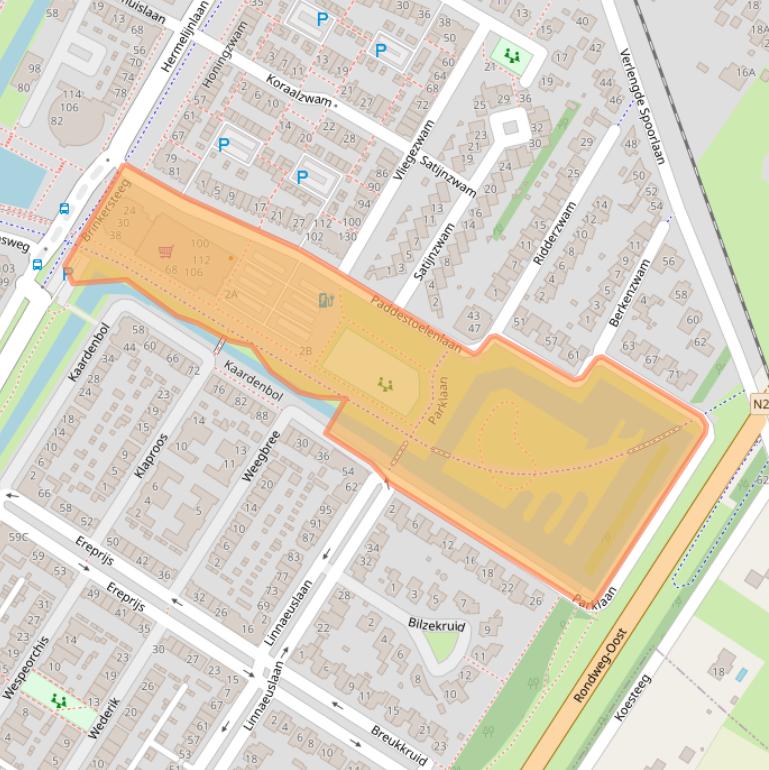 Kaart van postcodegebied 3903GG.