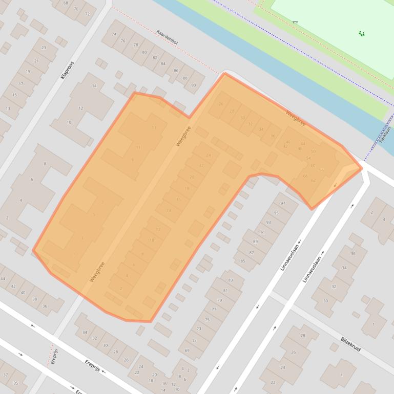 Kaart van postcodegebied 3903GT.