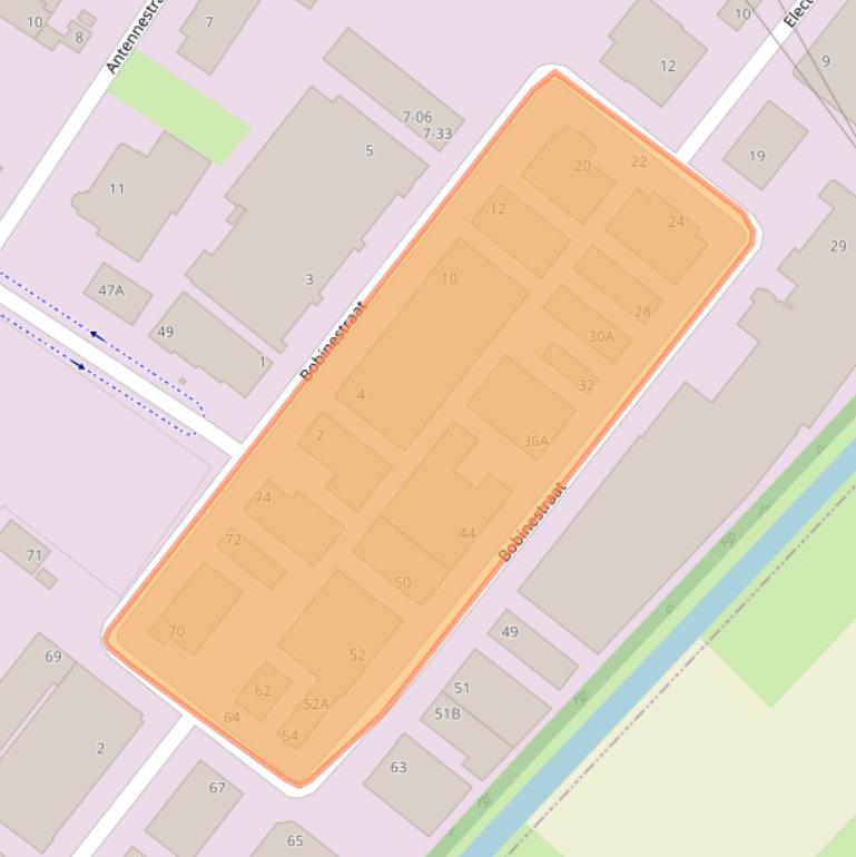 Kaart van postcodegebied 3903KG.