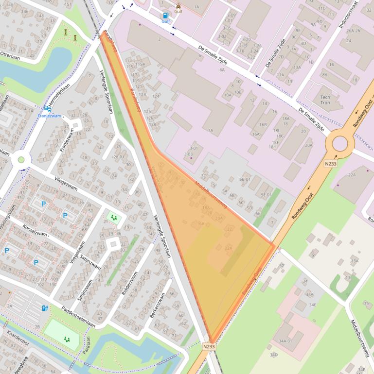 Kaart van postcodegebied 3903LC.