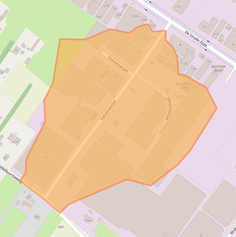 Kaart van postcodegebied 3903LK.