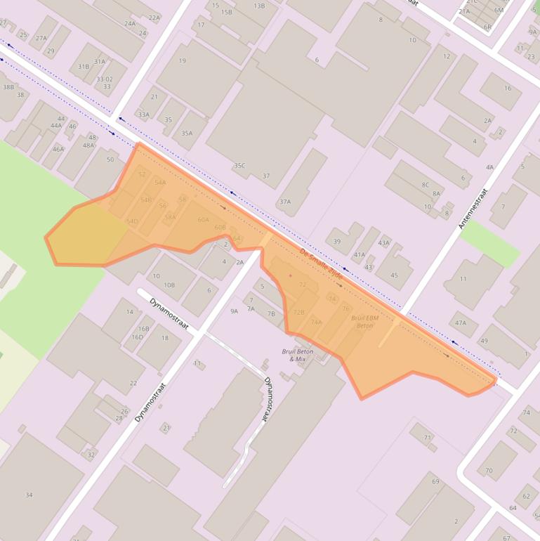 Kaart van postcodegebied 3903LR.