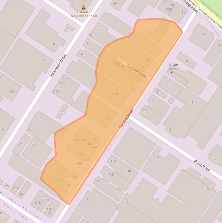 Kaart van postcodegebied 3903LW.