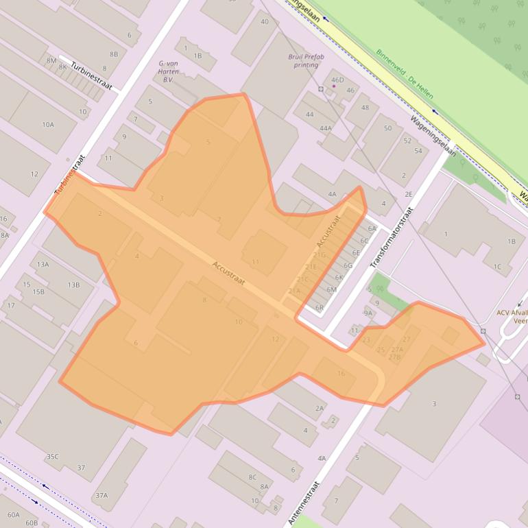 Kaart van postcodegebied 3903LX.