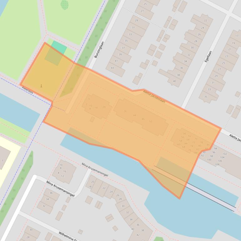 Kaart van postcodegebied 3903WB.