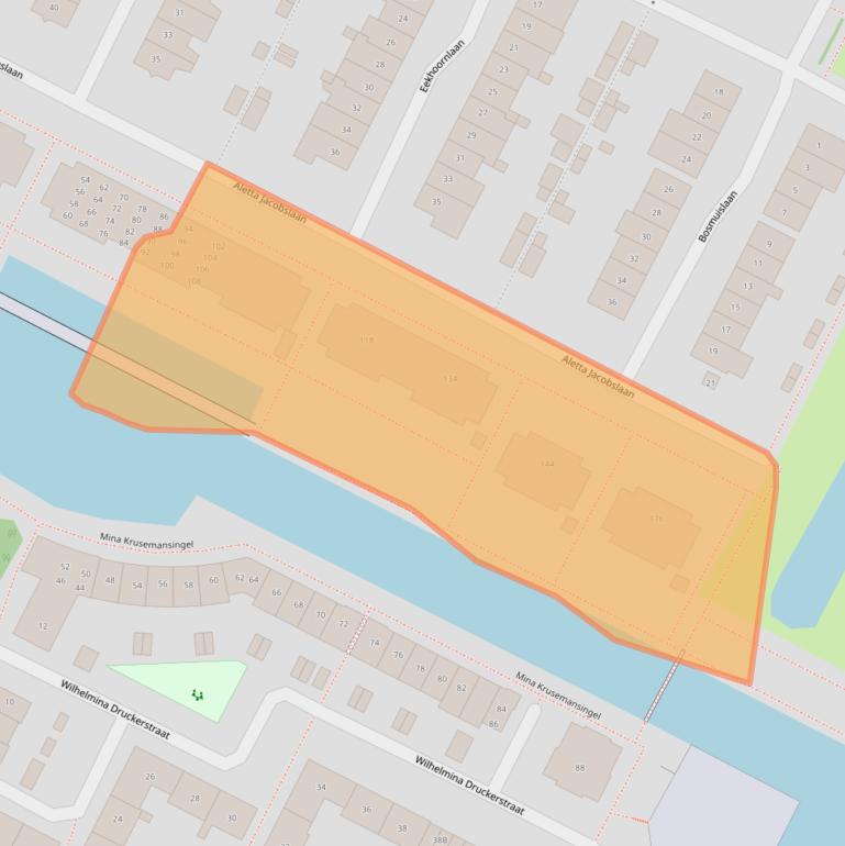 Kaart van postcodegebied 3903WC.