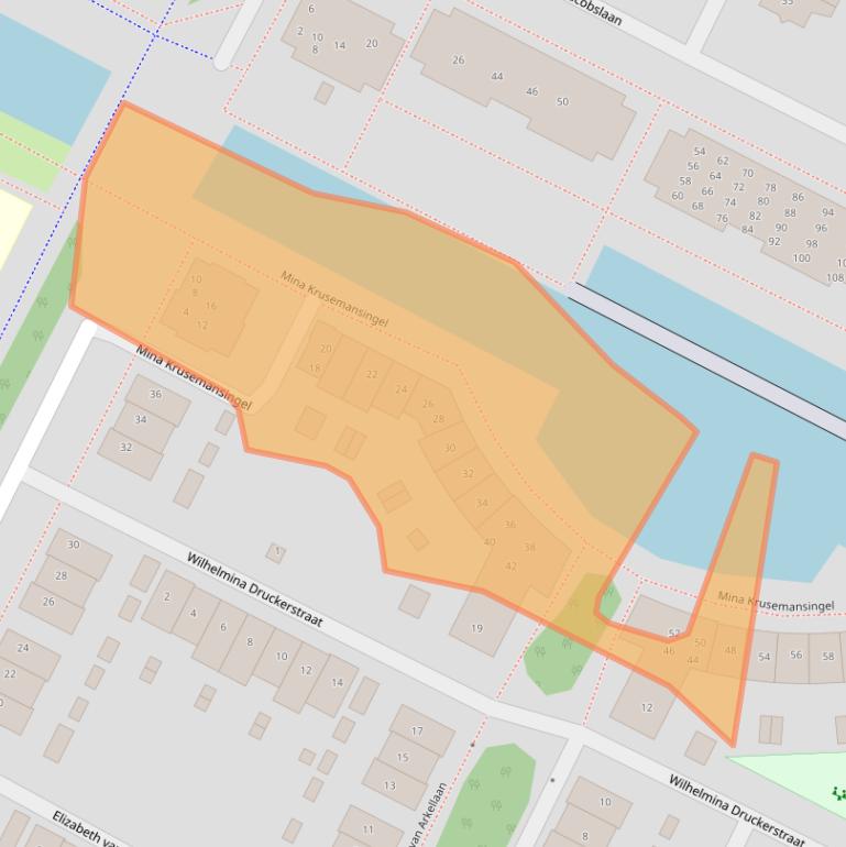 Kaart van postcodegebied 3903WD.