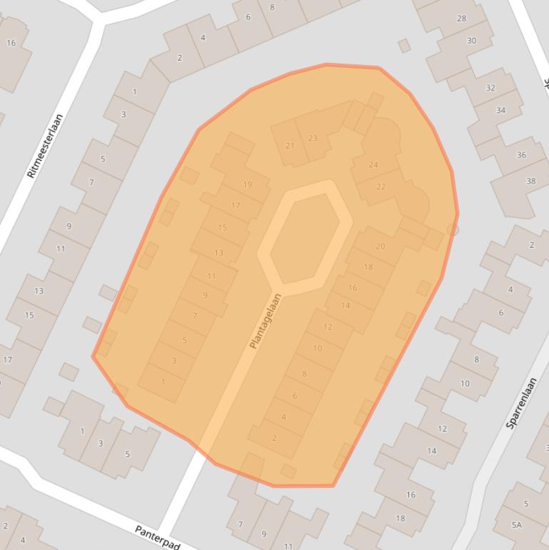 Kaart van postcodegebied 3903XL.