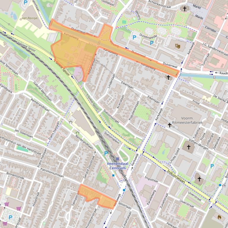 Kaart van postcodegebied 3904AA.