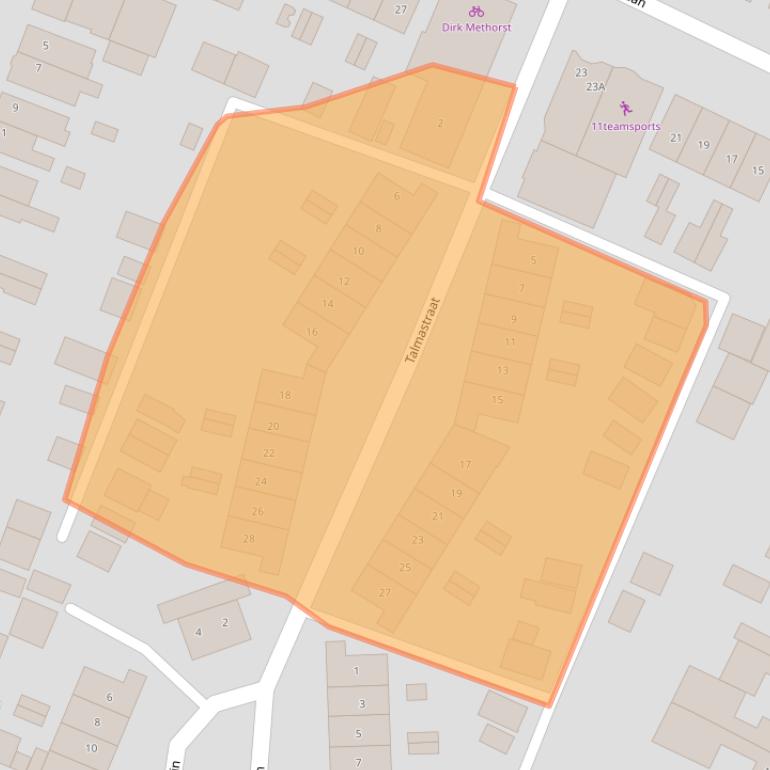 Kaart van postcodegebied 3904AK.