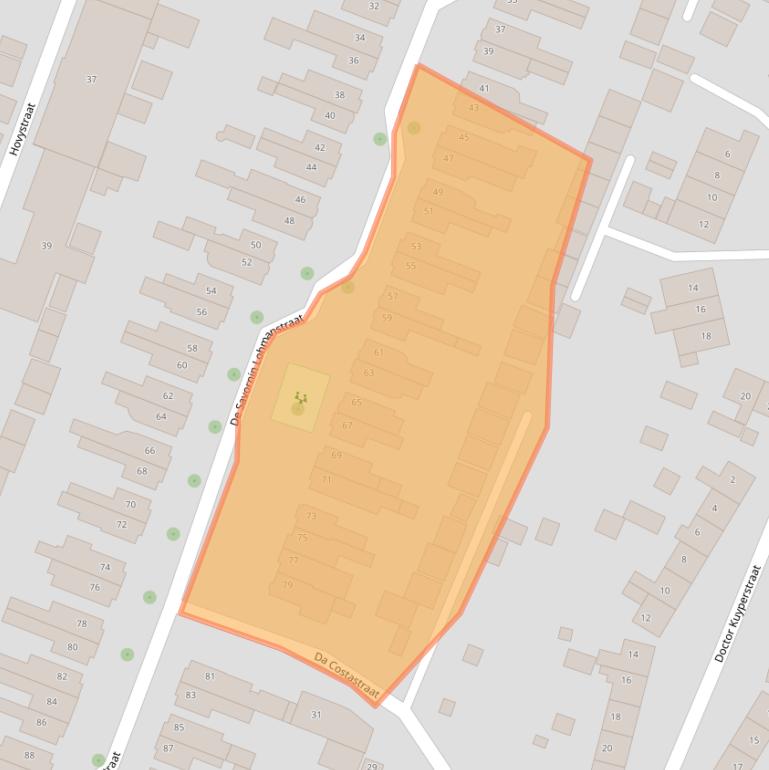 Kaart van postcodegebied 3904AN.