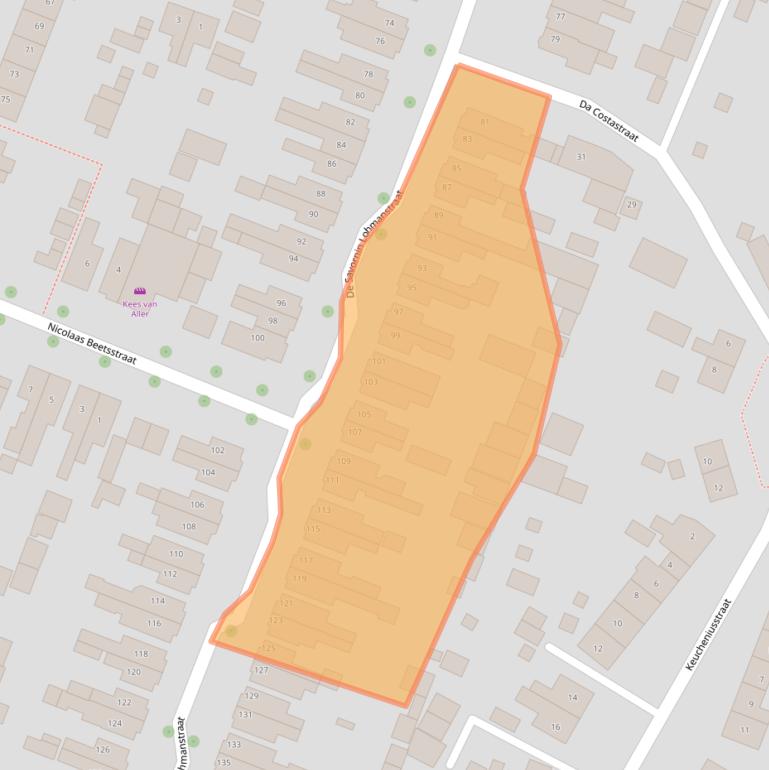 Kaart van postcodegebied 3904AP.