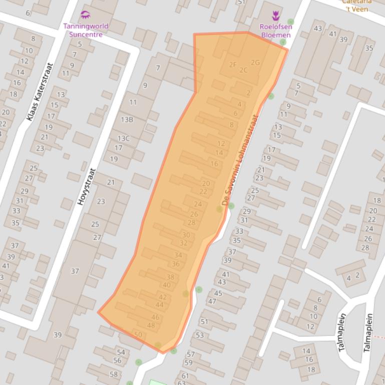 Kaart van postcodegebied 3904AS.