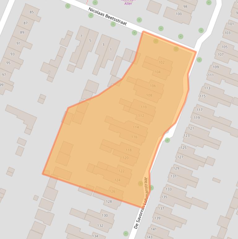 Kaart van postcodegebied 3904AV.