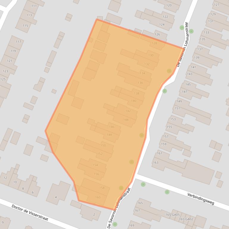 Kaart van postcodegebied 3904AW.