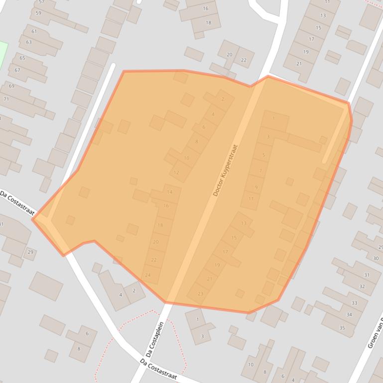 Kaart van postcodegebied 3904AX.
