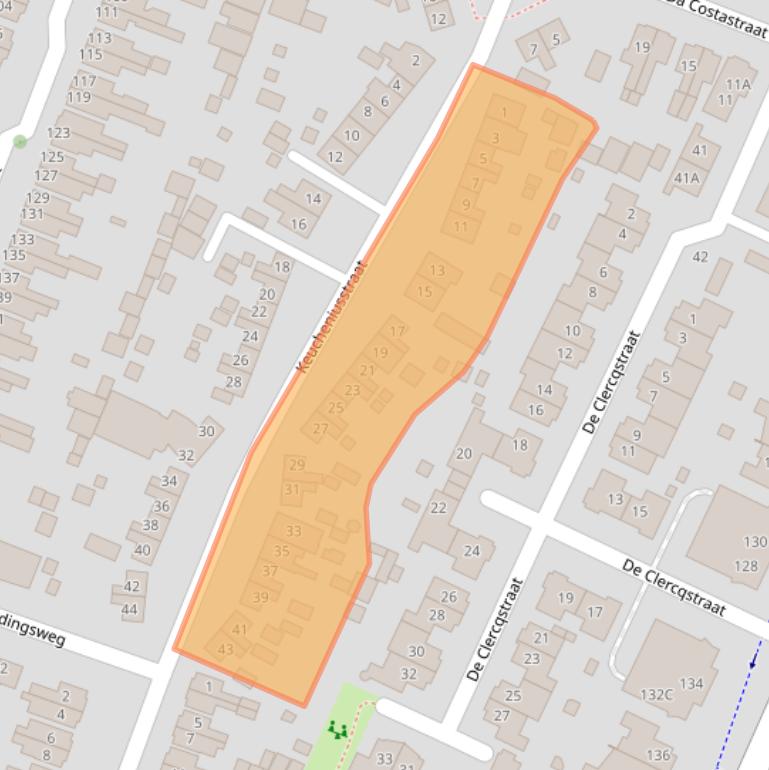 Kaart van postcodegebied 3904BD.