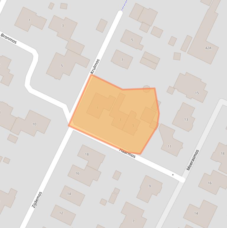 Kaart van postcodegebied 3904BJ.