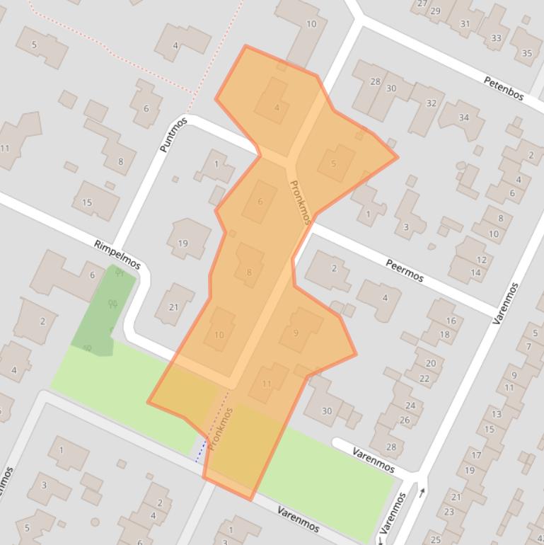 Kaart van postcodegebied 3904BS.