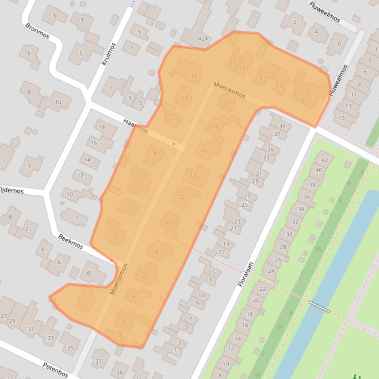 Kaart van postcodegebied 3904BV.