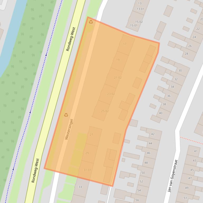 Kaart van postcodegebied 3904CJ.
