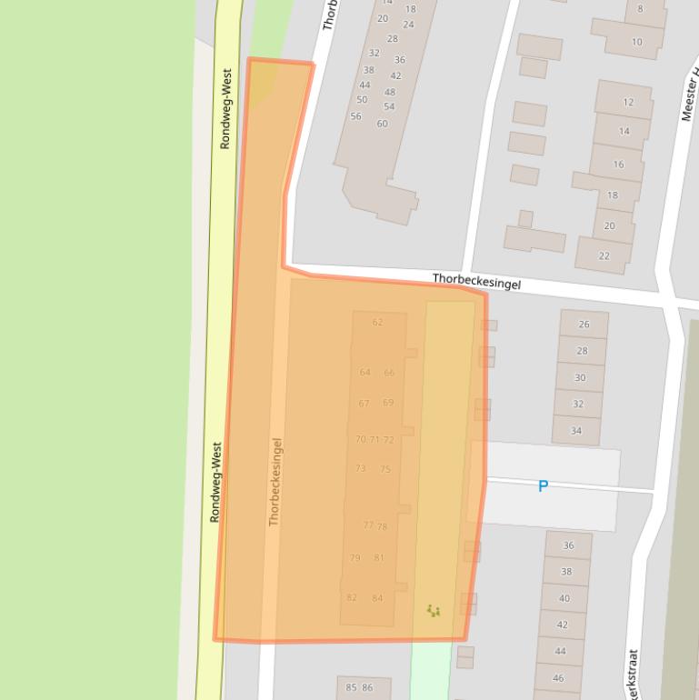 Kaart van postcodegebied 3904CT.