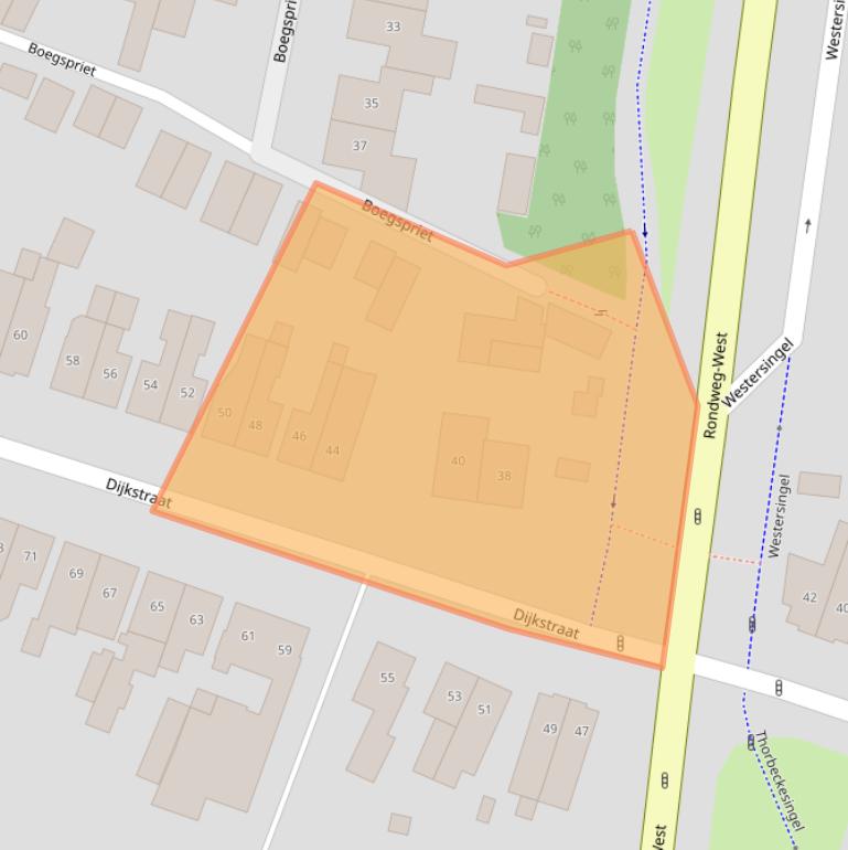 Kaart van postcodegebied 3904DG.