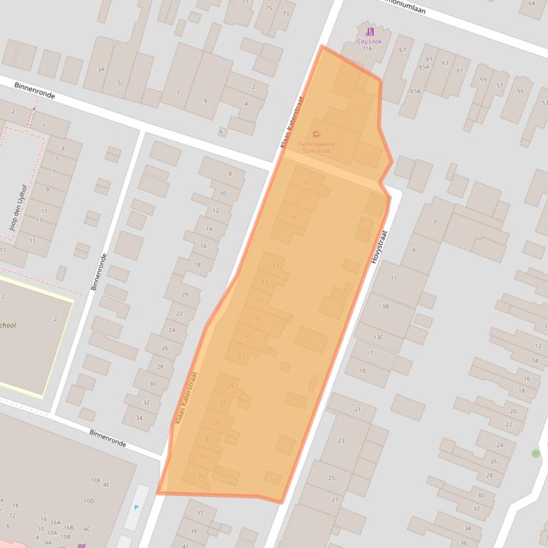 Kaart van postcodegebied 3904EA.